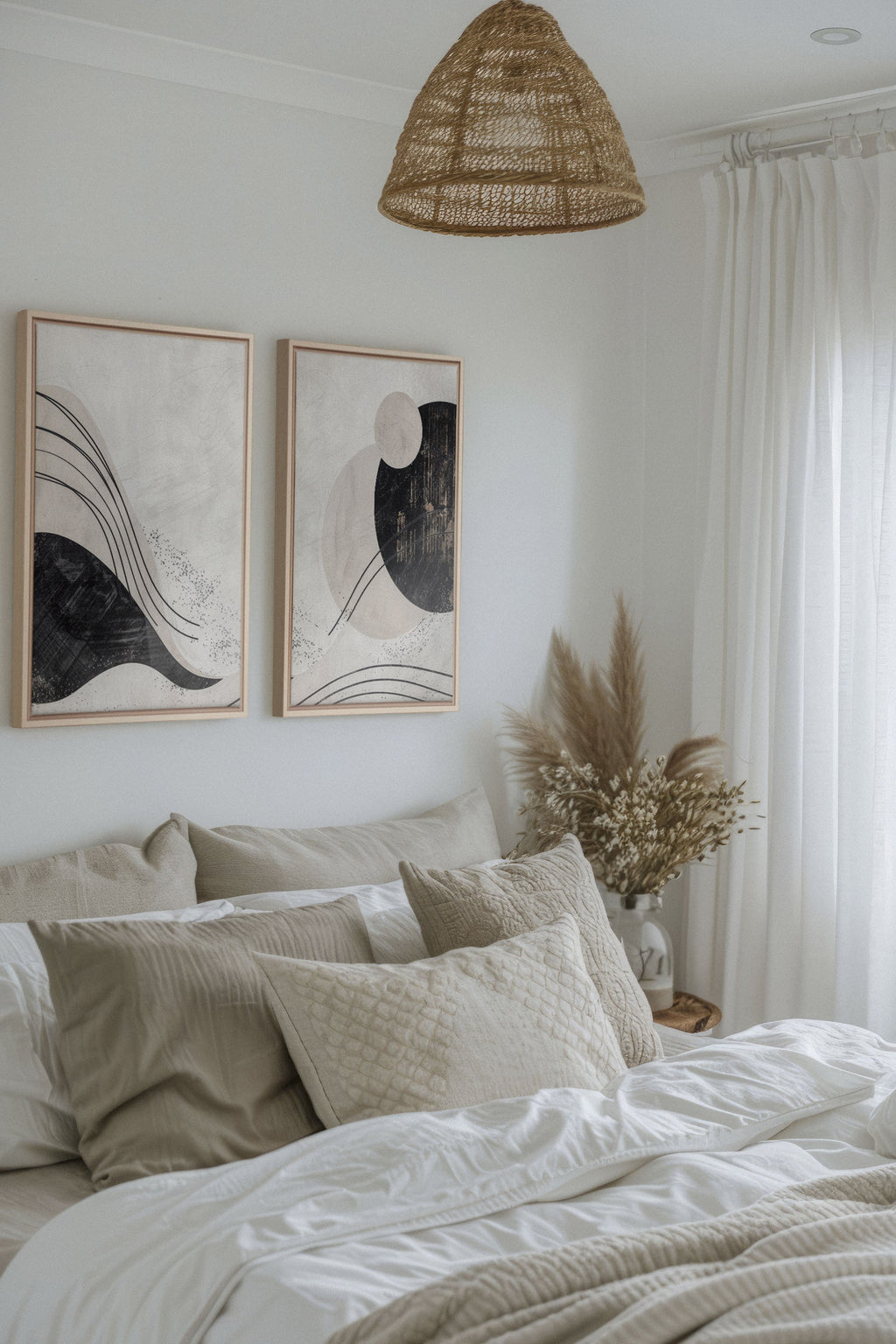 MINIMALIST UNIVERSE DUO (2 Stretched Canvas Artworks)