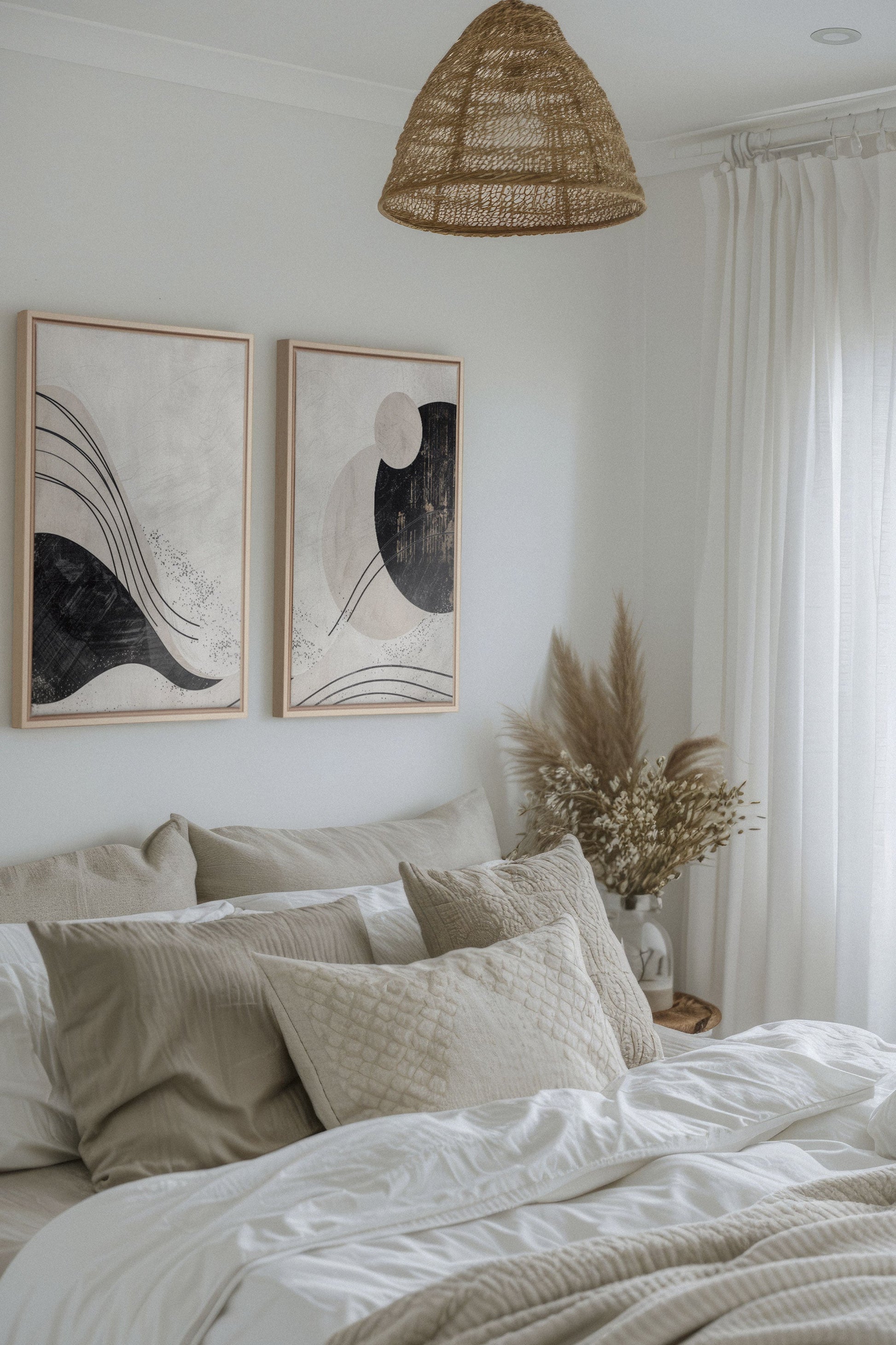 MINIMALIST UNIVERSE DUO (2 Stretched Canvas Artworks)