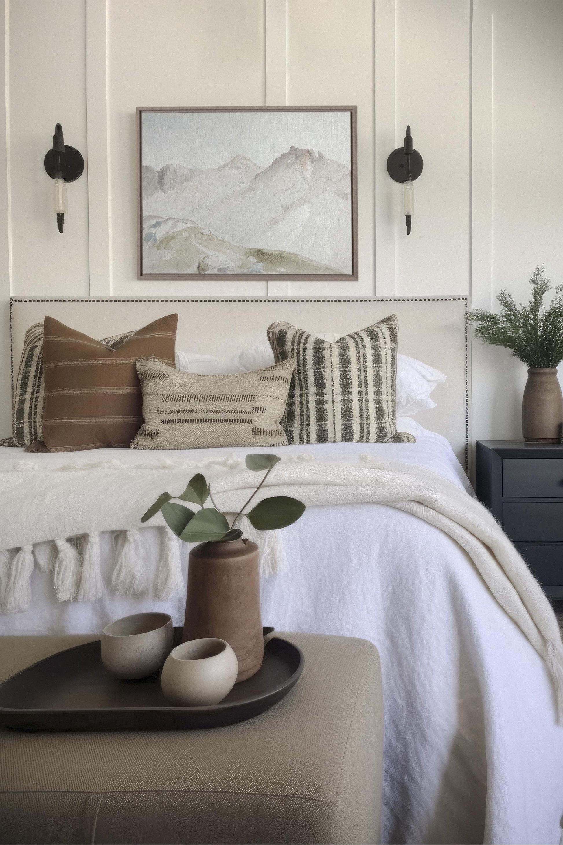 Mountain View, Stretched Canvas Artwork