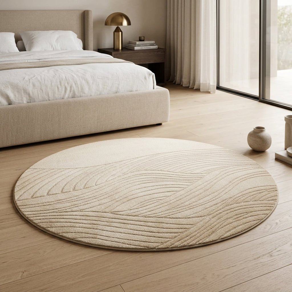 Modern Ripple Waterproof Diatom Silk Carpet