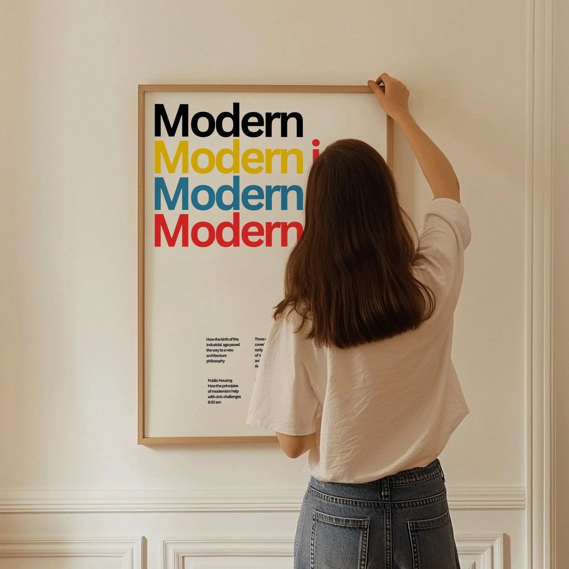 Estampe typographique moderniste : Affiche giclée de Dietmar Winkler