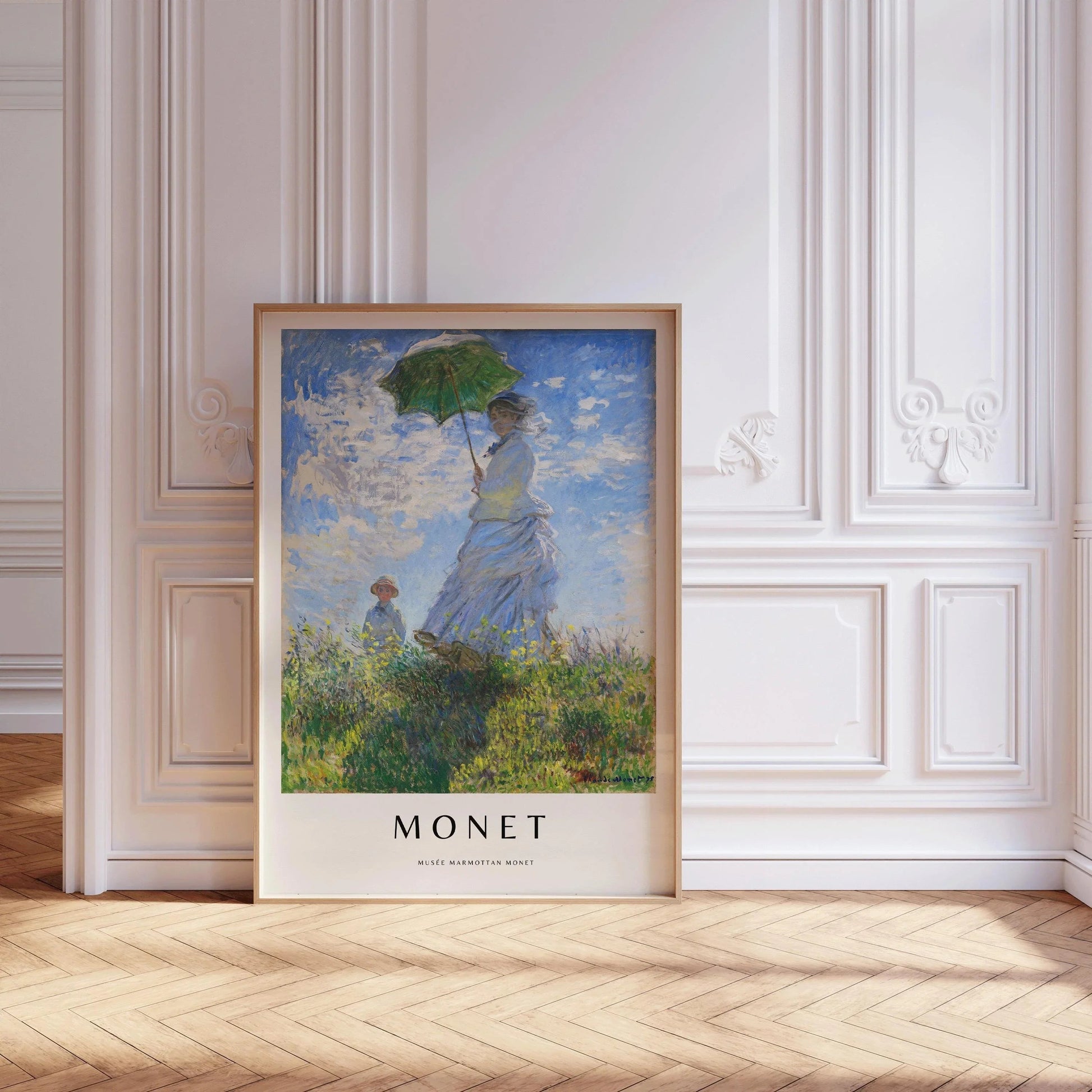 Monet - Madame Monet à l'ombrelle : Impression d'art giclée