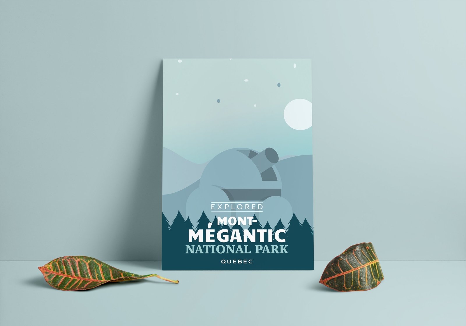 Affiche « Explorée » du parc national du Mont-Mégantic