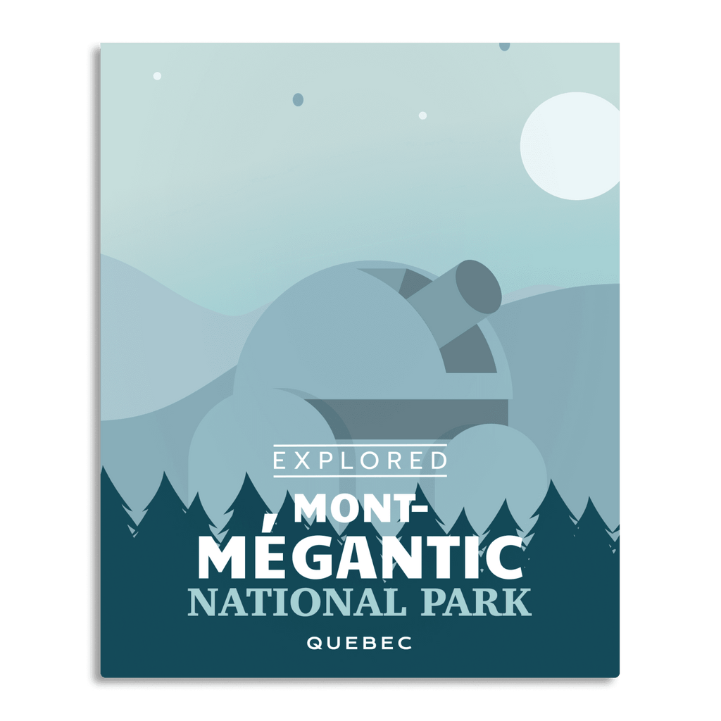 Affiche « Explorée » du parc national du Mont-Mégantic