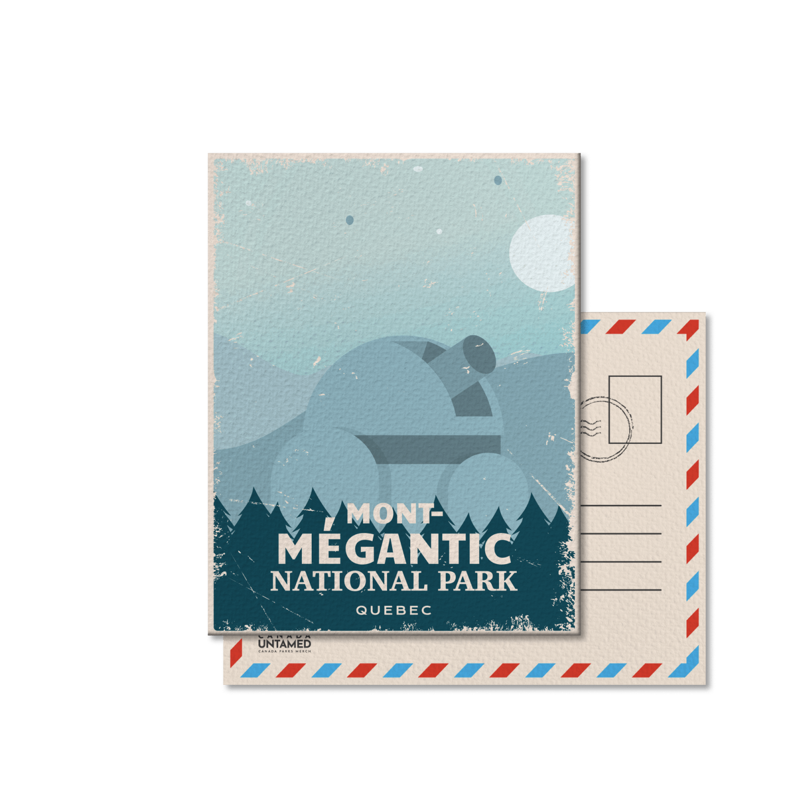 Carte postale du parc national du Mont-Mégantic, Québec