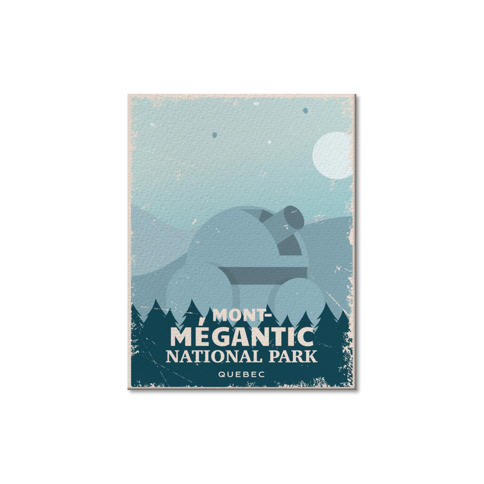 Carte postale du parc national du Mont-Mégantic, Québec