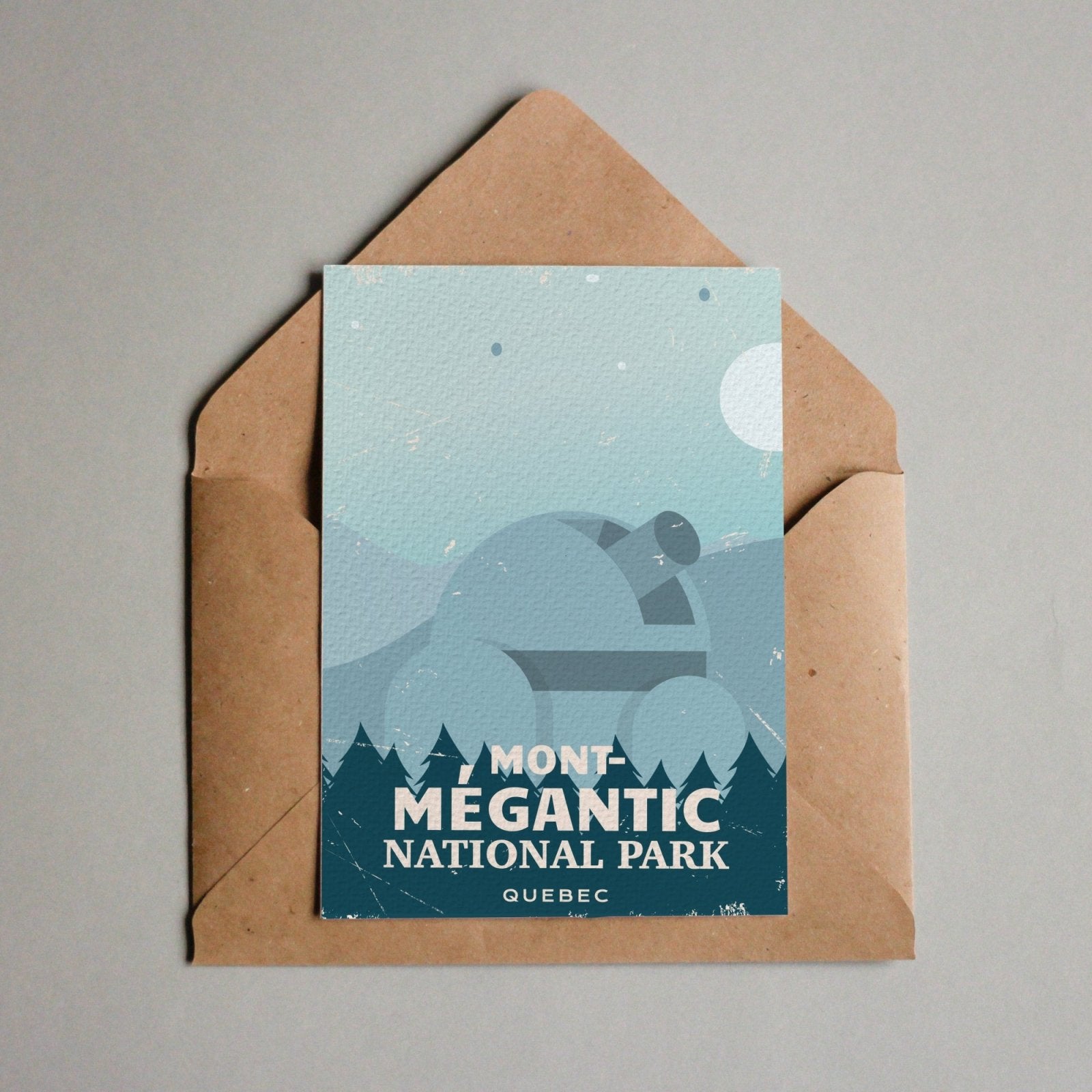 Carte postale du parc national du Mont-Mégantic, Québec