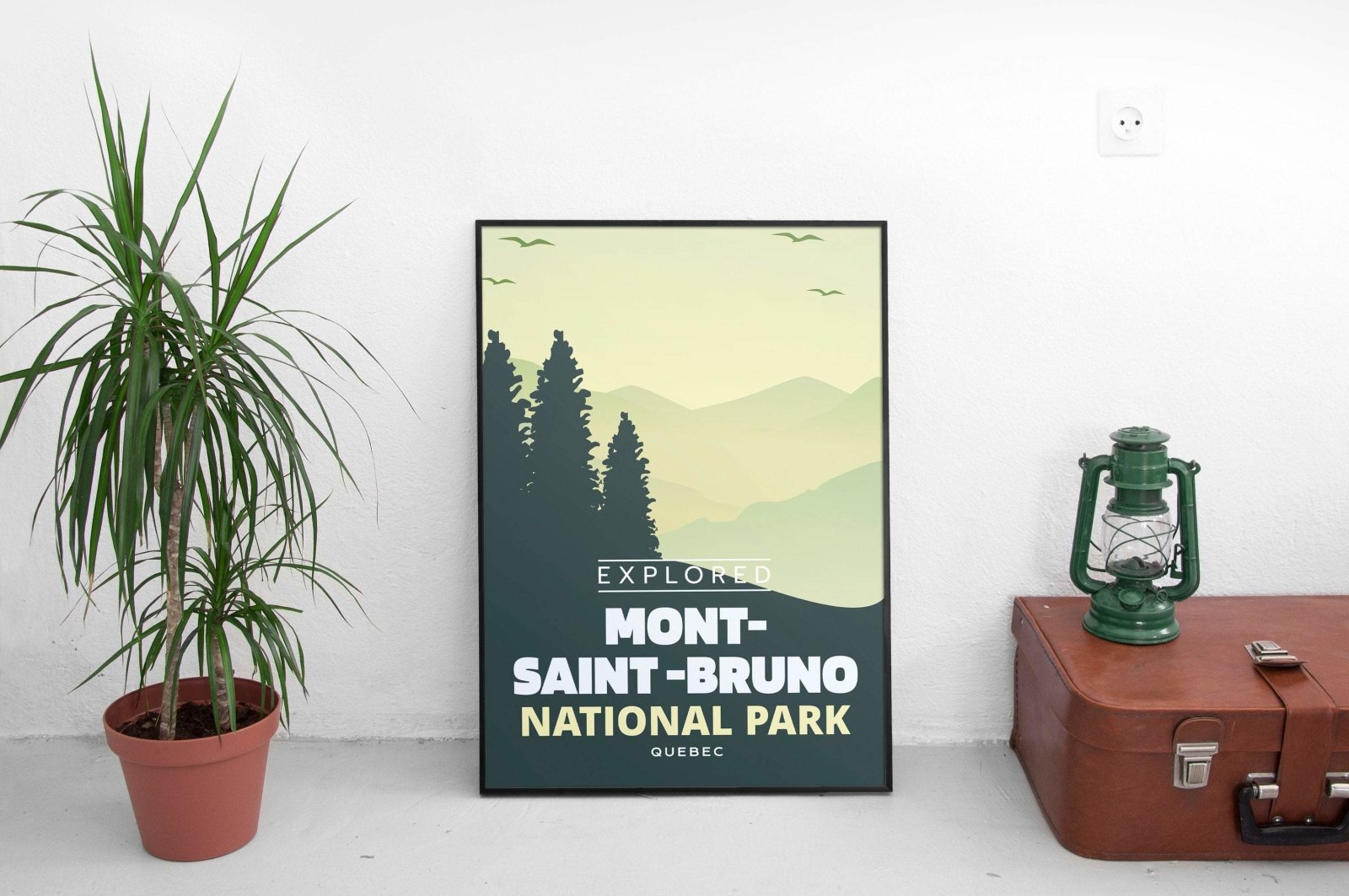 Affiche « Explorée » du parc national du Mont-Saint-Bruno