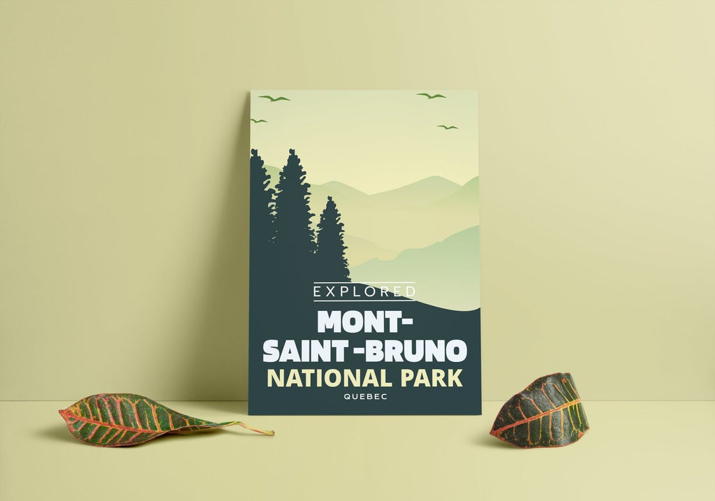 Affiche « Explorée » du parc national du Mont-Saint-Bruno