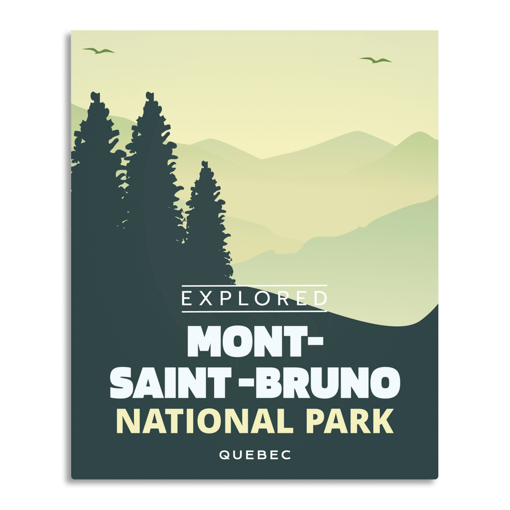 Affiche « Explorée » du parc national du Mont-Saint-Bruno