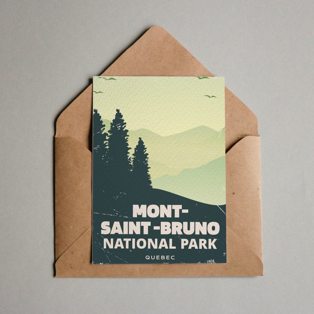 Carte postale du parc national du Mont-Saint-Bruno, Québec