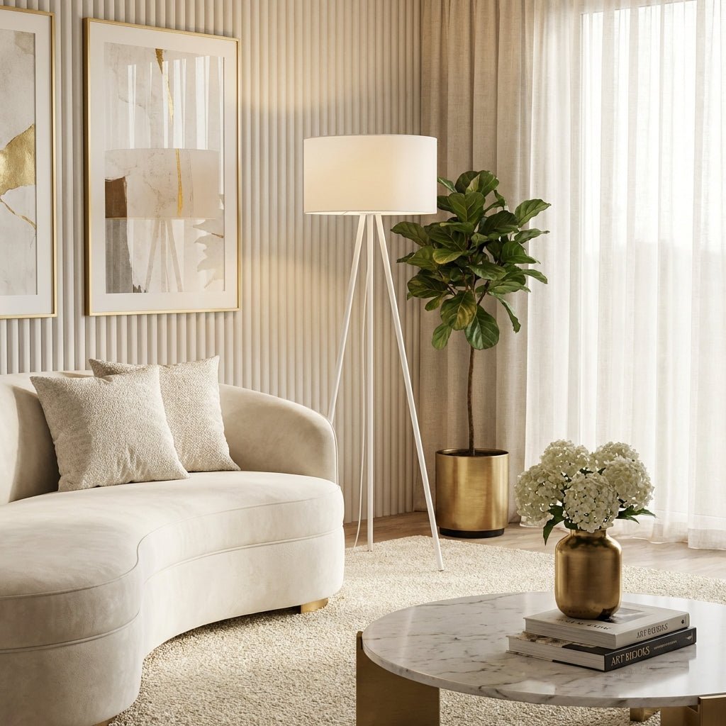 The Montevideo Tripod Floor Lamp