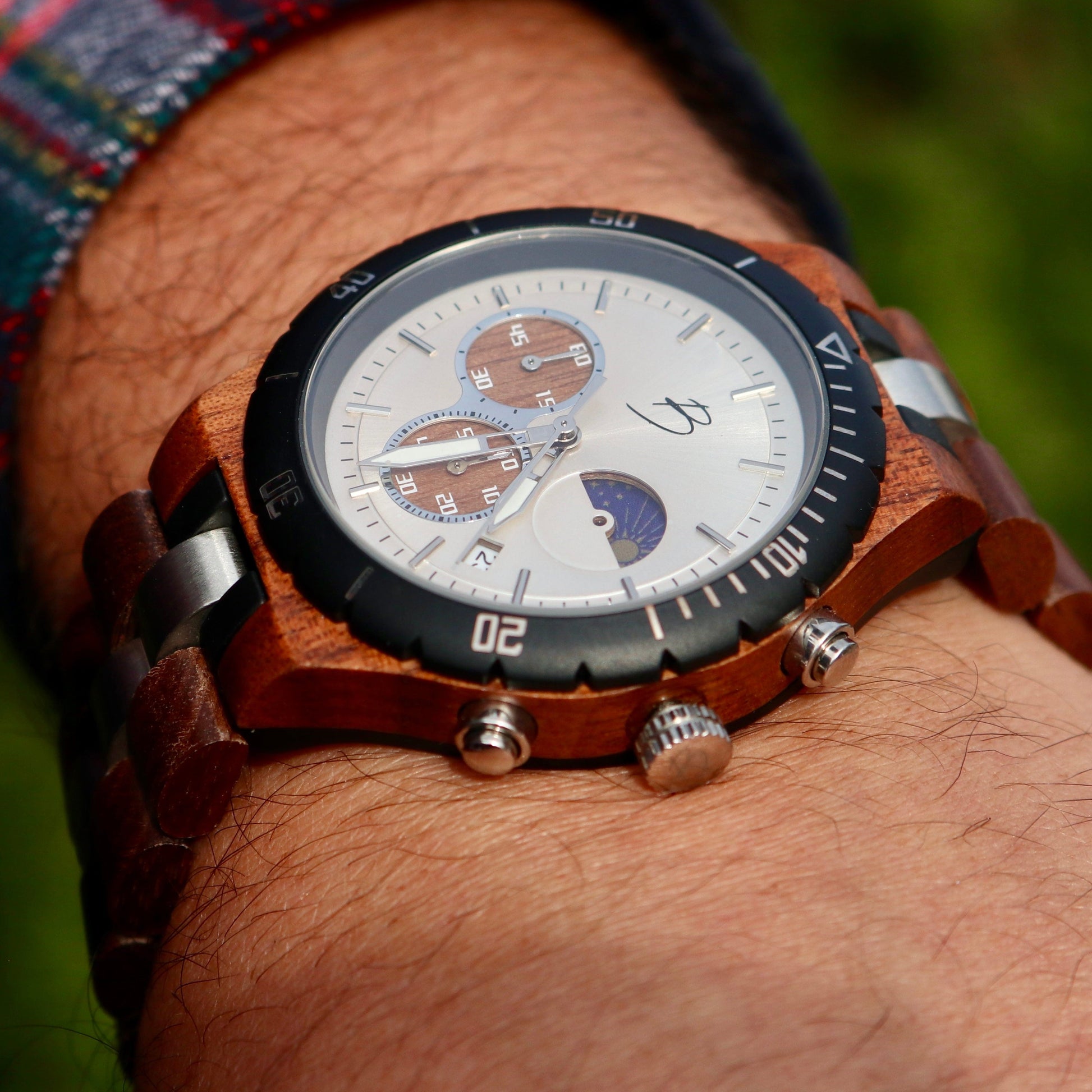 Berthoud Walnut Wood Watch