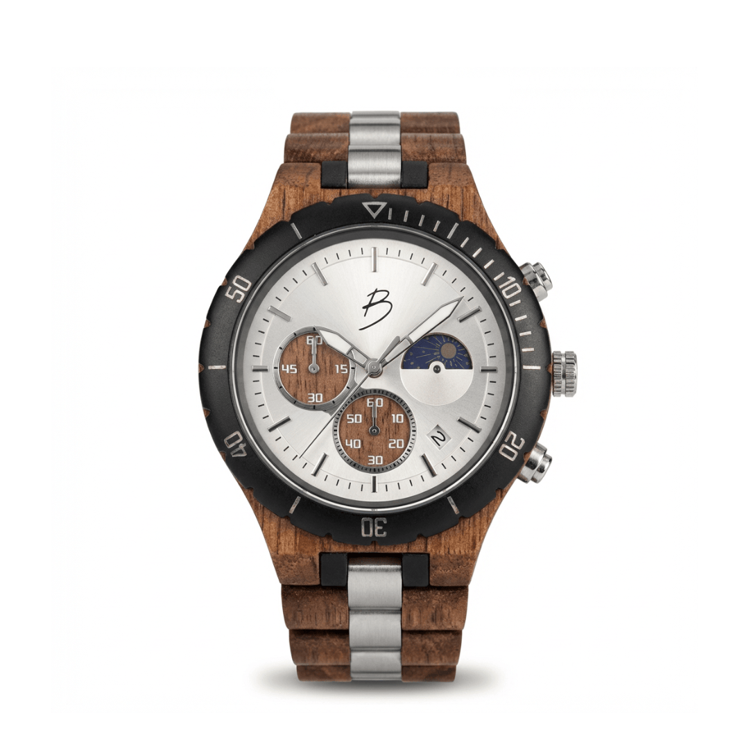 Berthoud Walnut Wood Watch