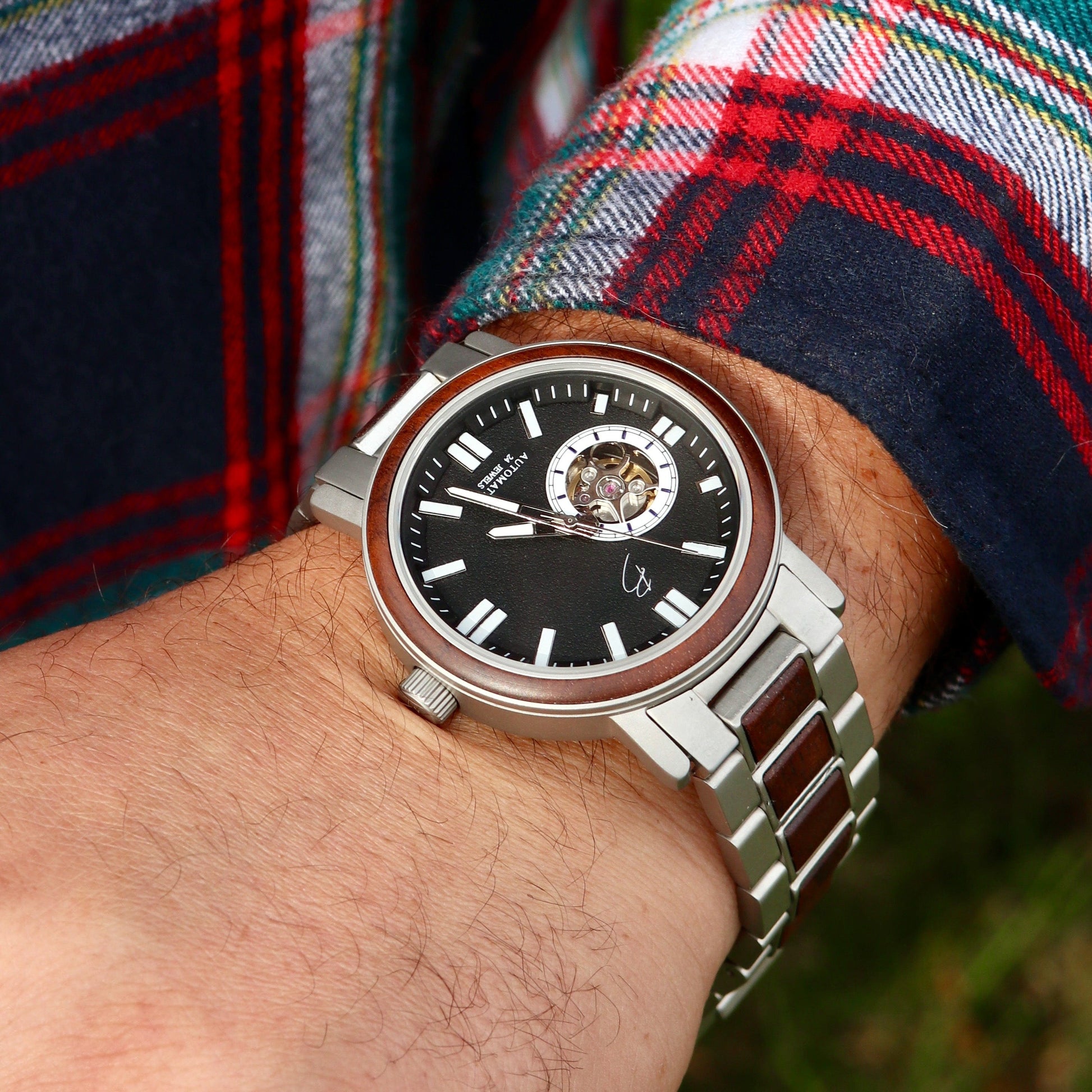 Copernic Walnut Wood Watch