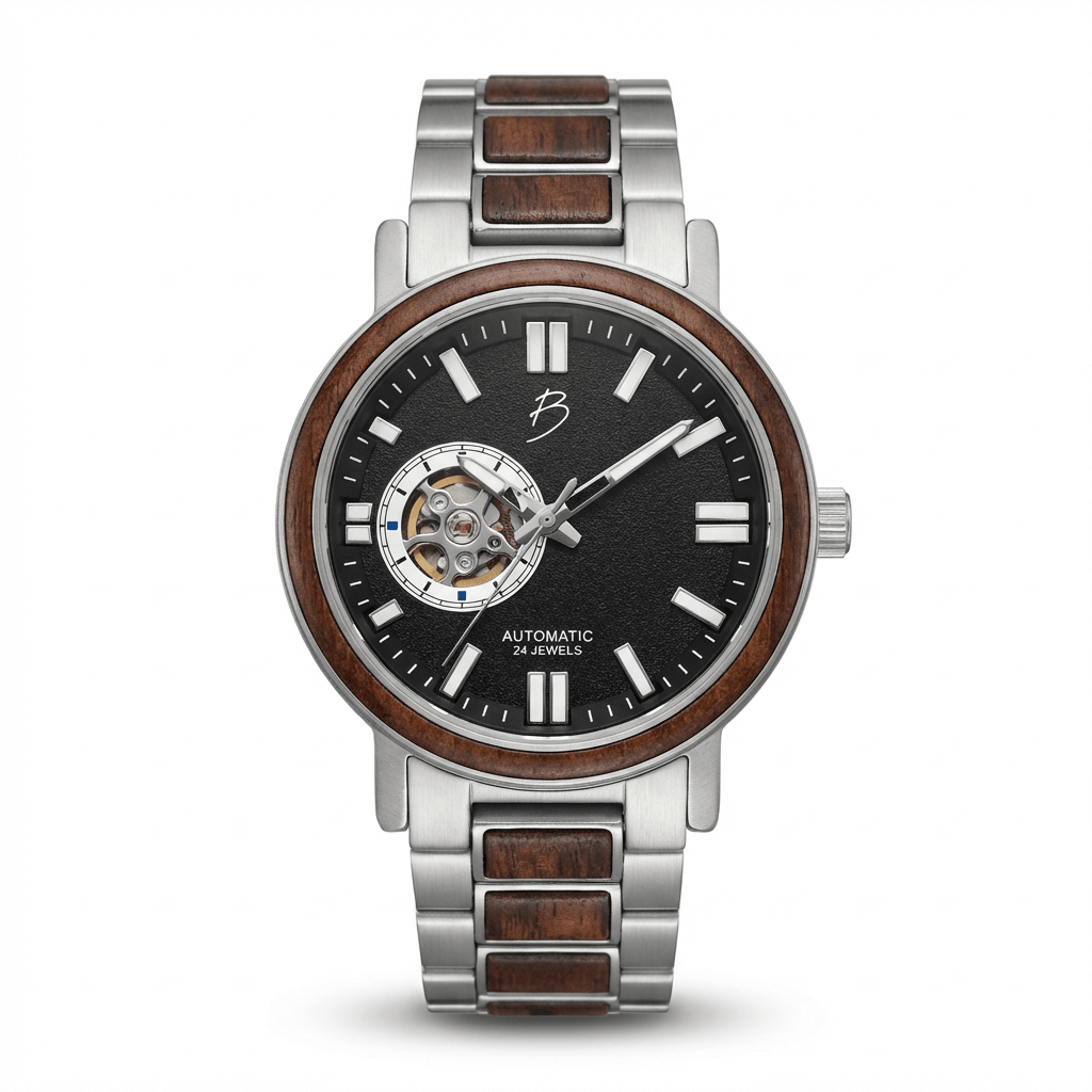 Copernic Walnut Wood Watch