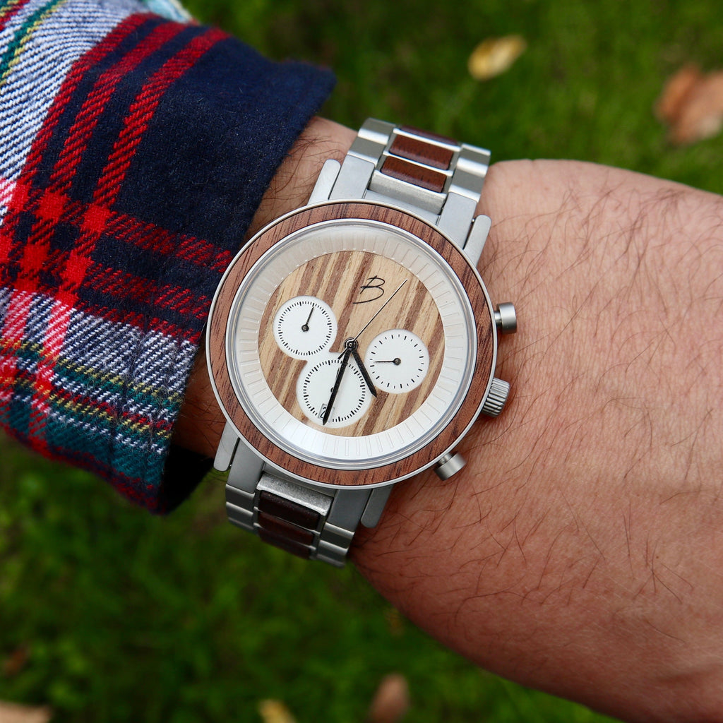 Harrison Walnut Wood Watch