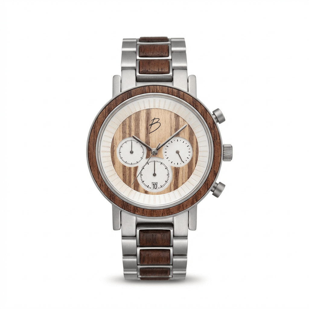 Harrison Walnut Wood Watch
