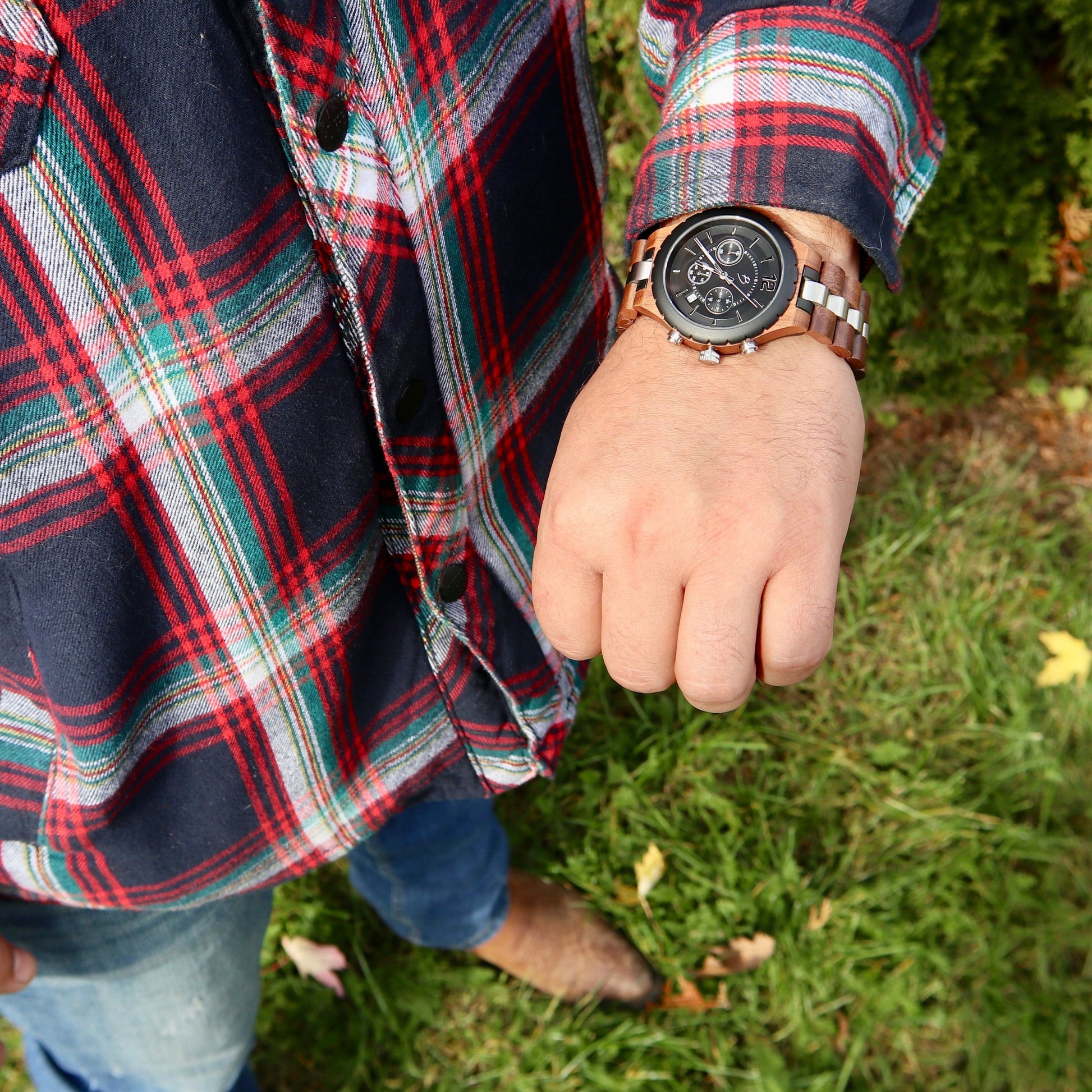 Le Roy Walnut Wood Watch