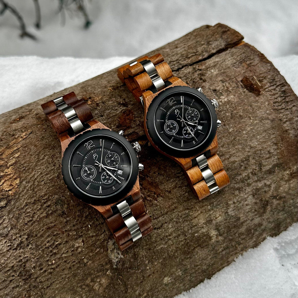 Le Roy Walnut Wood Watch