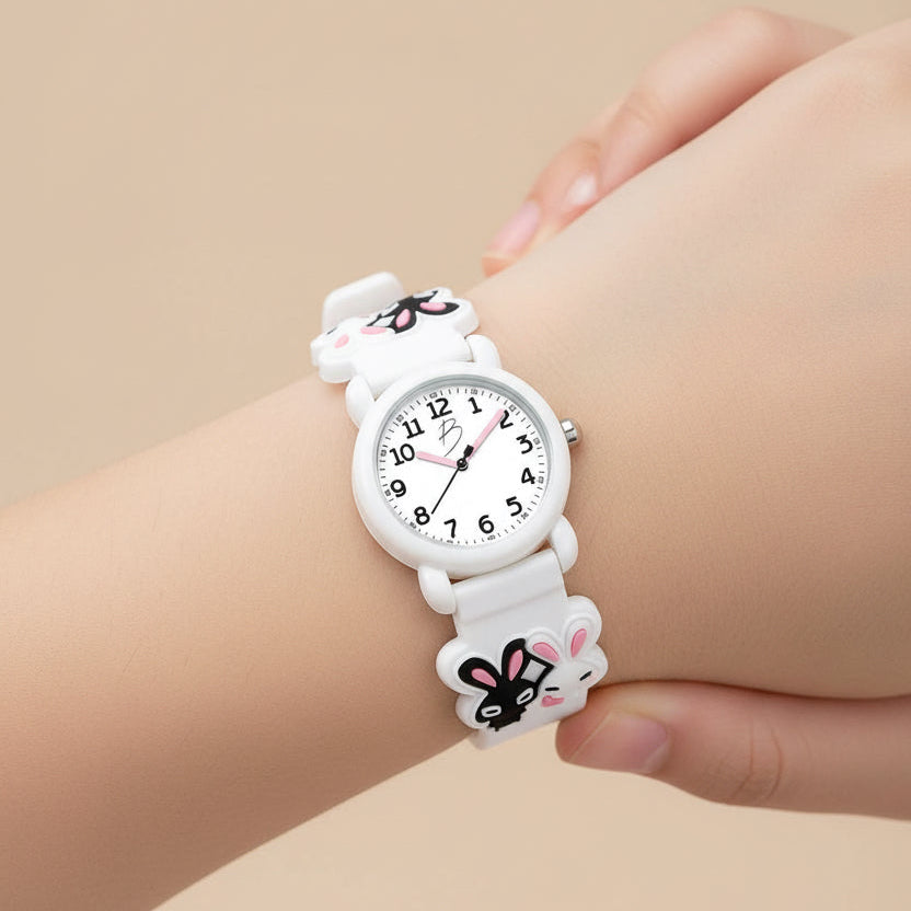 Montre pour enfants au lapin