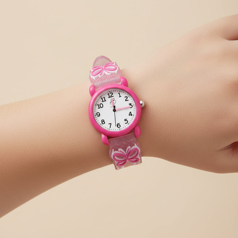 Montre pour enfants aux papillons