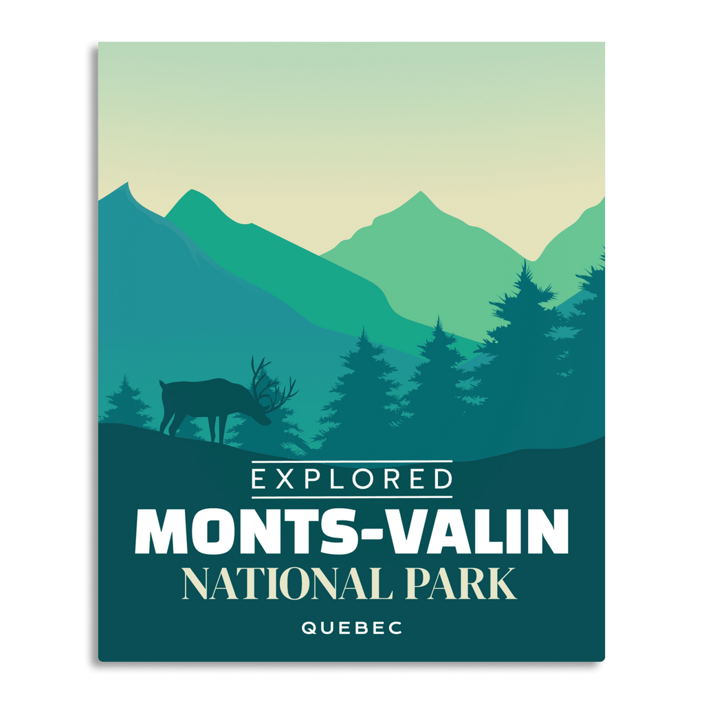 Affiche « Explorée » du parc national des Monts-Valin