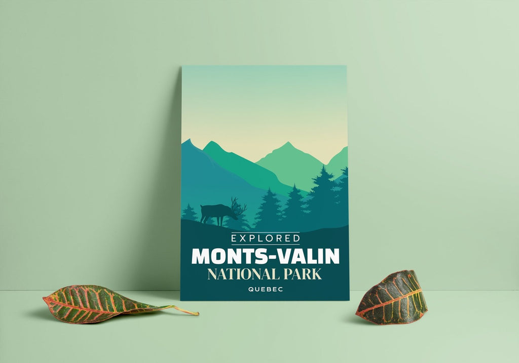 Affiche « Explorée » du parc national des Monts-Valin