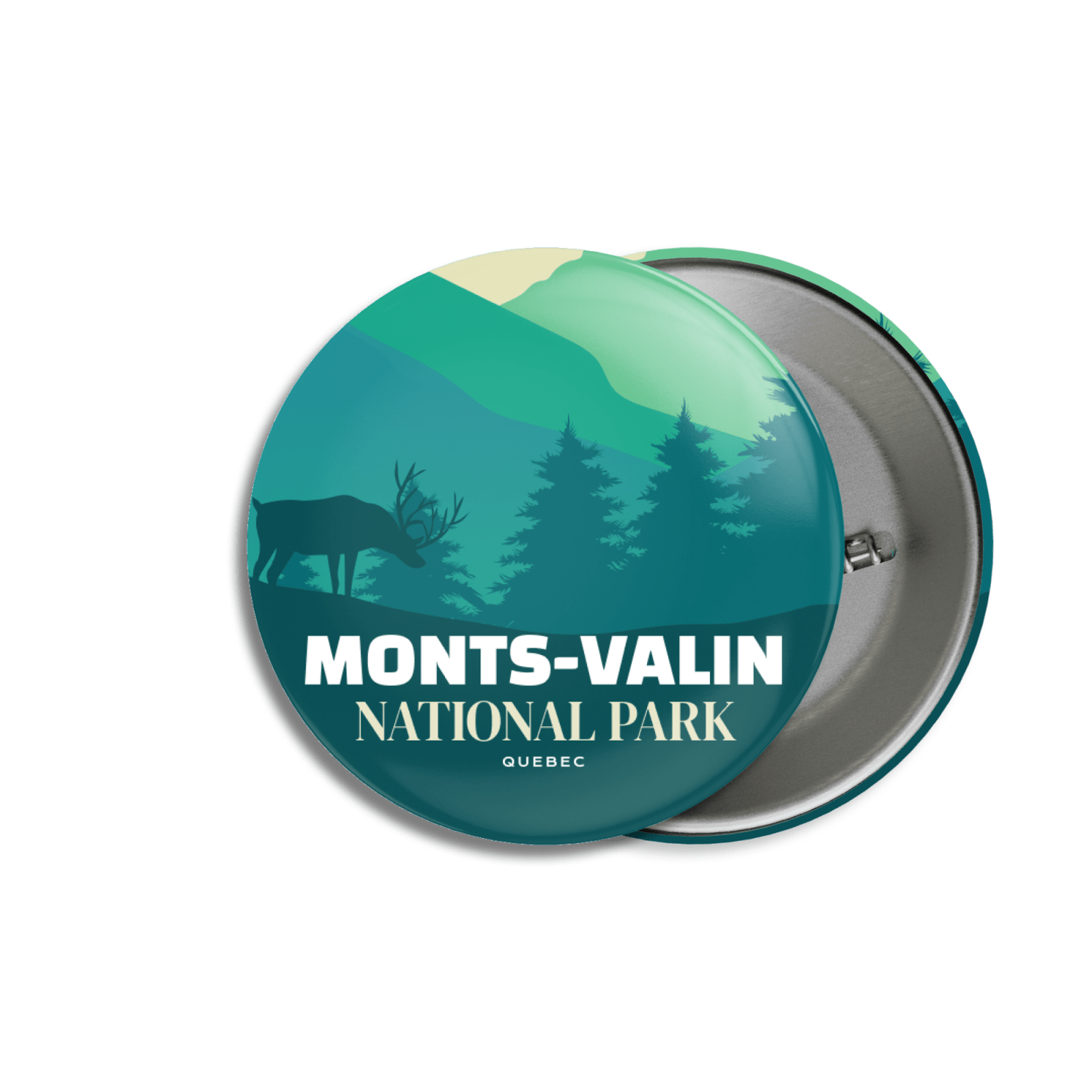 Monts-Valin National Park of Quebec Pinback Button