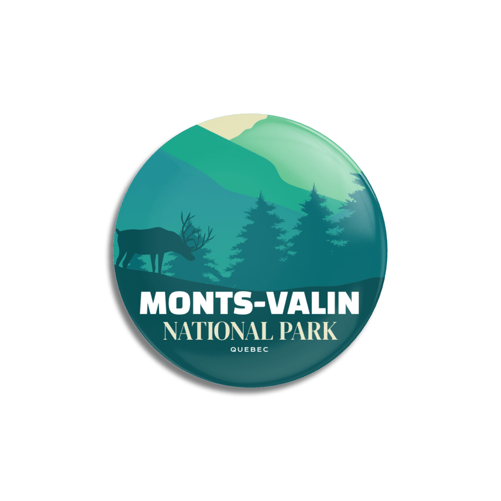 Monts-Valin National Park of Quebec Pinback Button