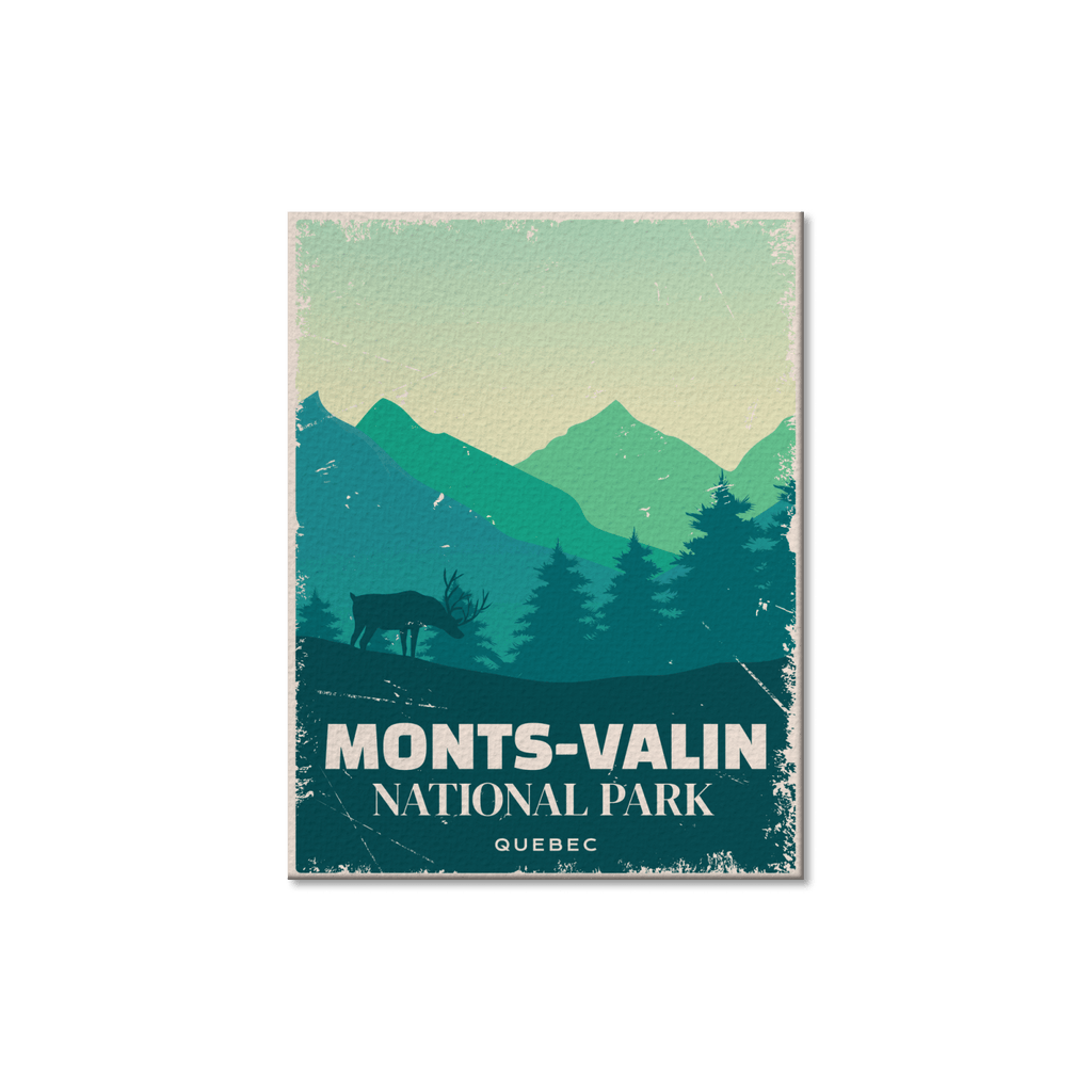 Carte postale du parc national des Monts-Valin, Québec