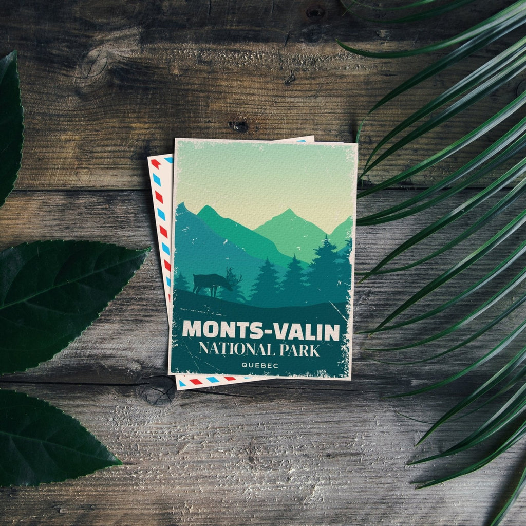 Carte postale du parc national des Monts-Valin, Québec