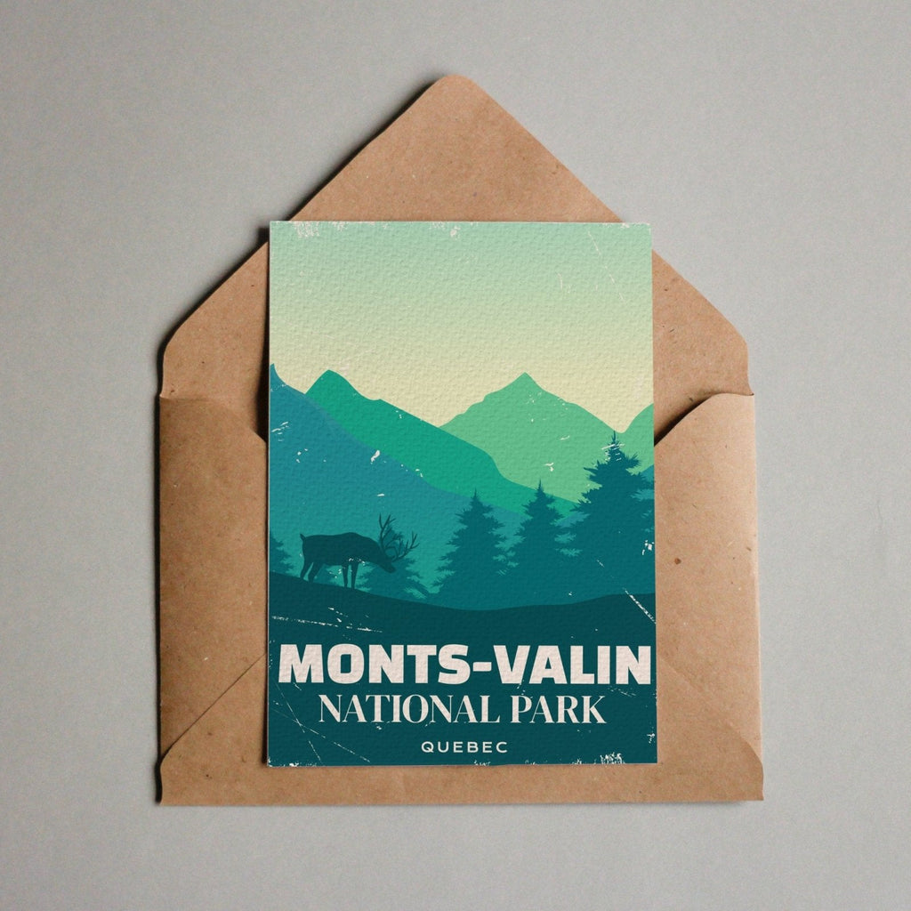 Carte postale du parc national des Monts-Valin, Québec