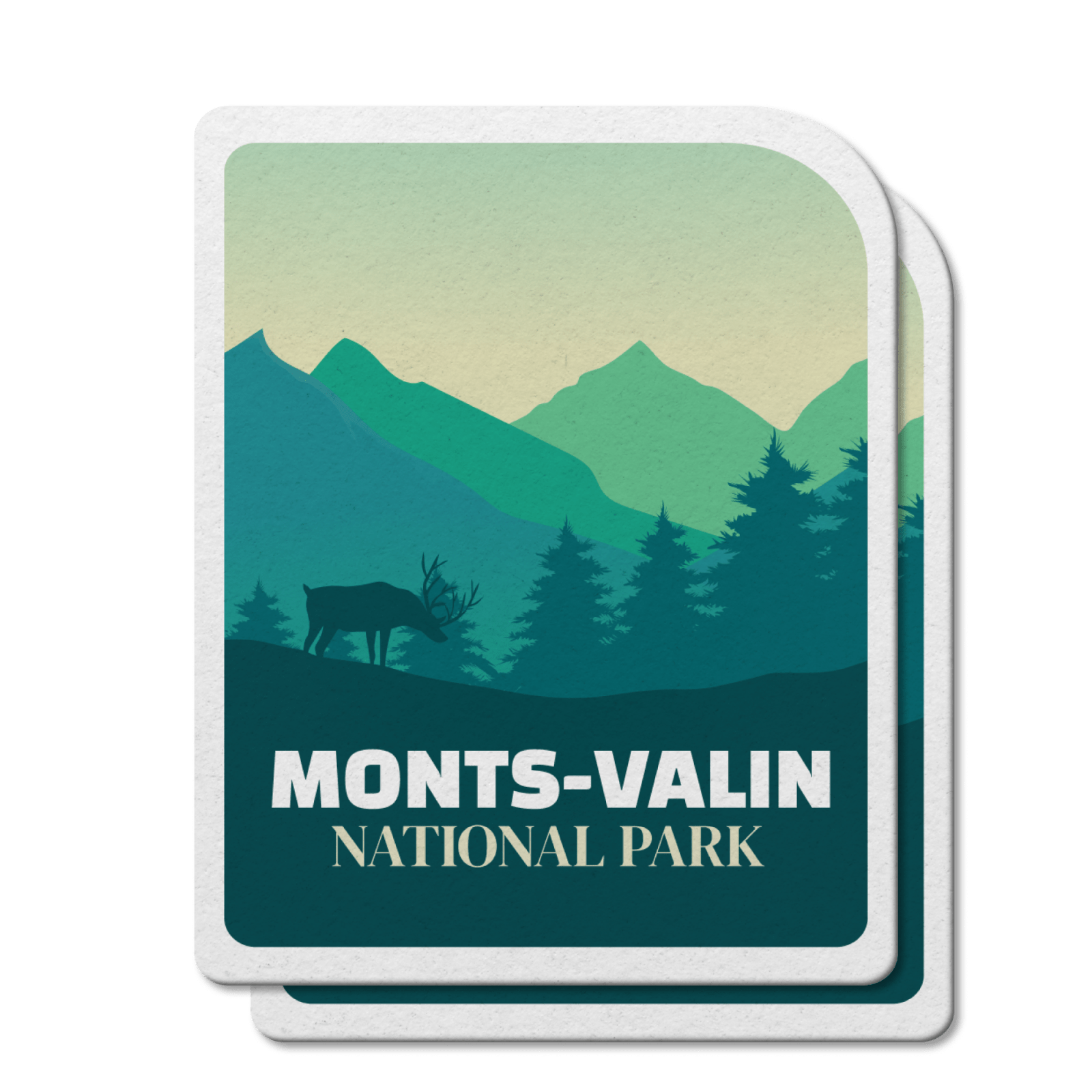 Monts-Valin Quebec National Park Waterproof Vinyl Sticker