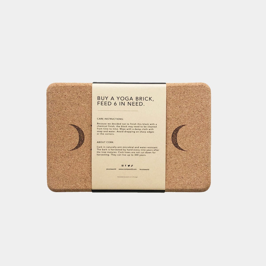Moon Cork Yoga Block | ORIGINAL SIZE 4"x6"x9"