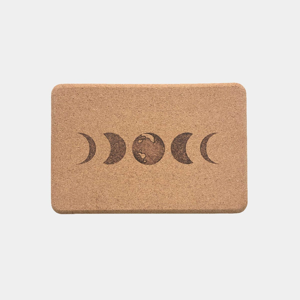 Moon Cork Yoga Block | ORIGINAL SIZE 4"x6"x9"