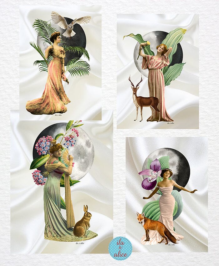Moon Goddess Postcards