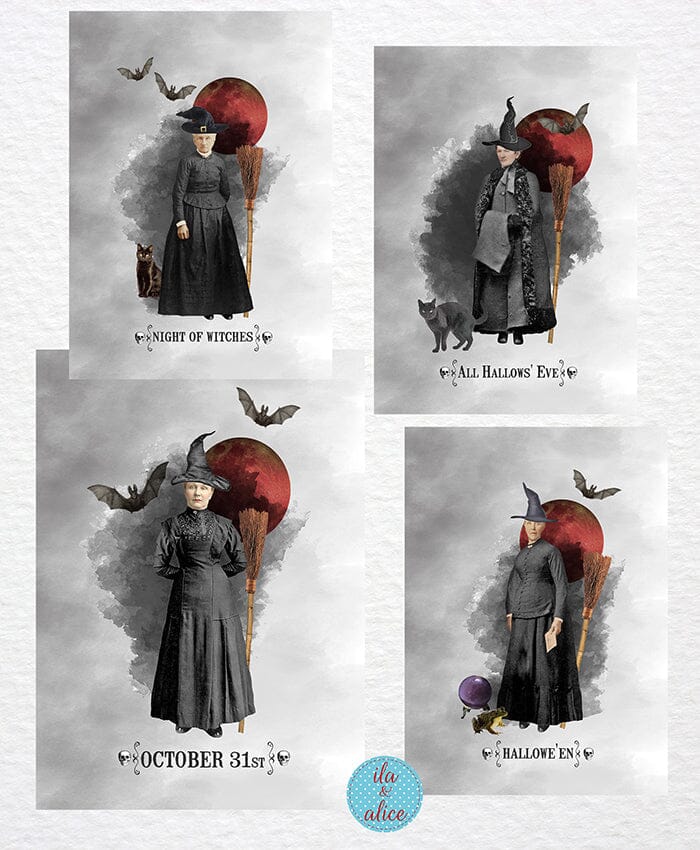 Cartes postales de la Nuit de la Sorcière