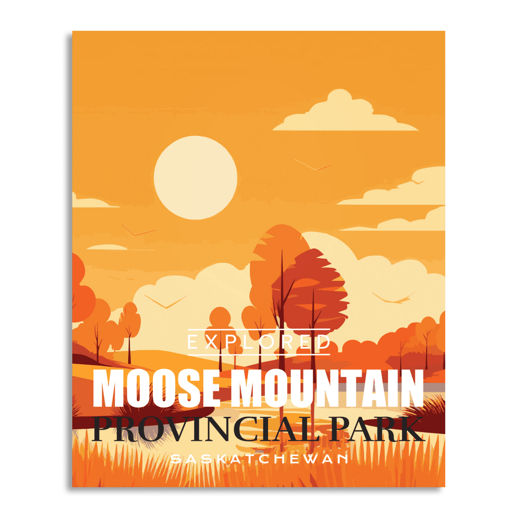 Moose Mountain Provincial Park 'Explored' Poster, Canada Parks