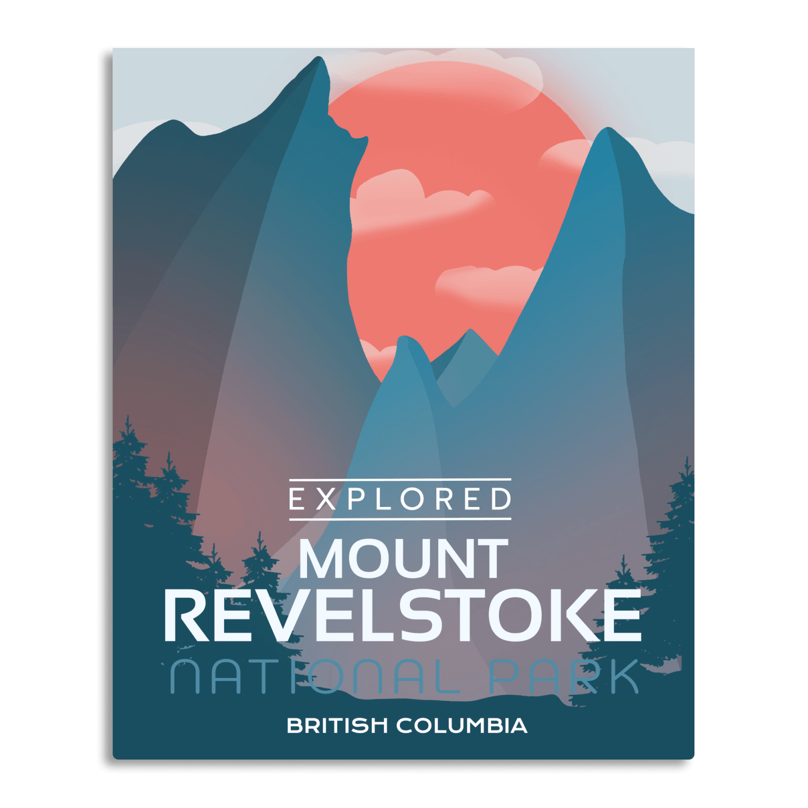 Mount Revelstoke National Park 'Explored' Poster