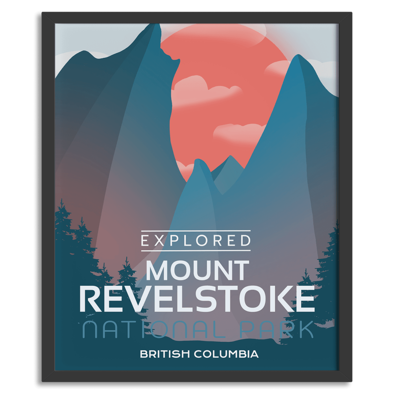 Mount Revelstoke National Park 'Explored' Poster