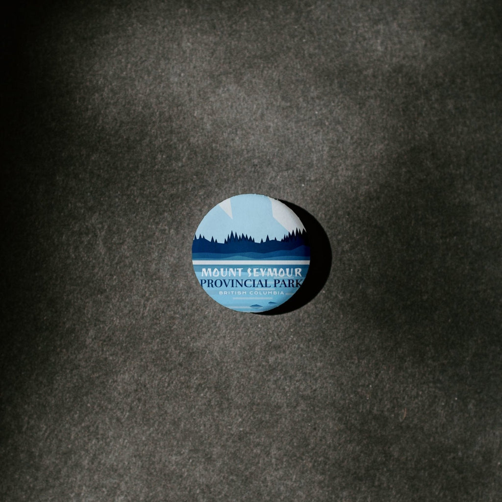 Mount Seymour Provincial Park of British Columbia Pinback Button, Canada Parks