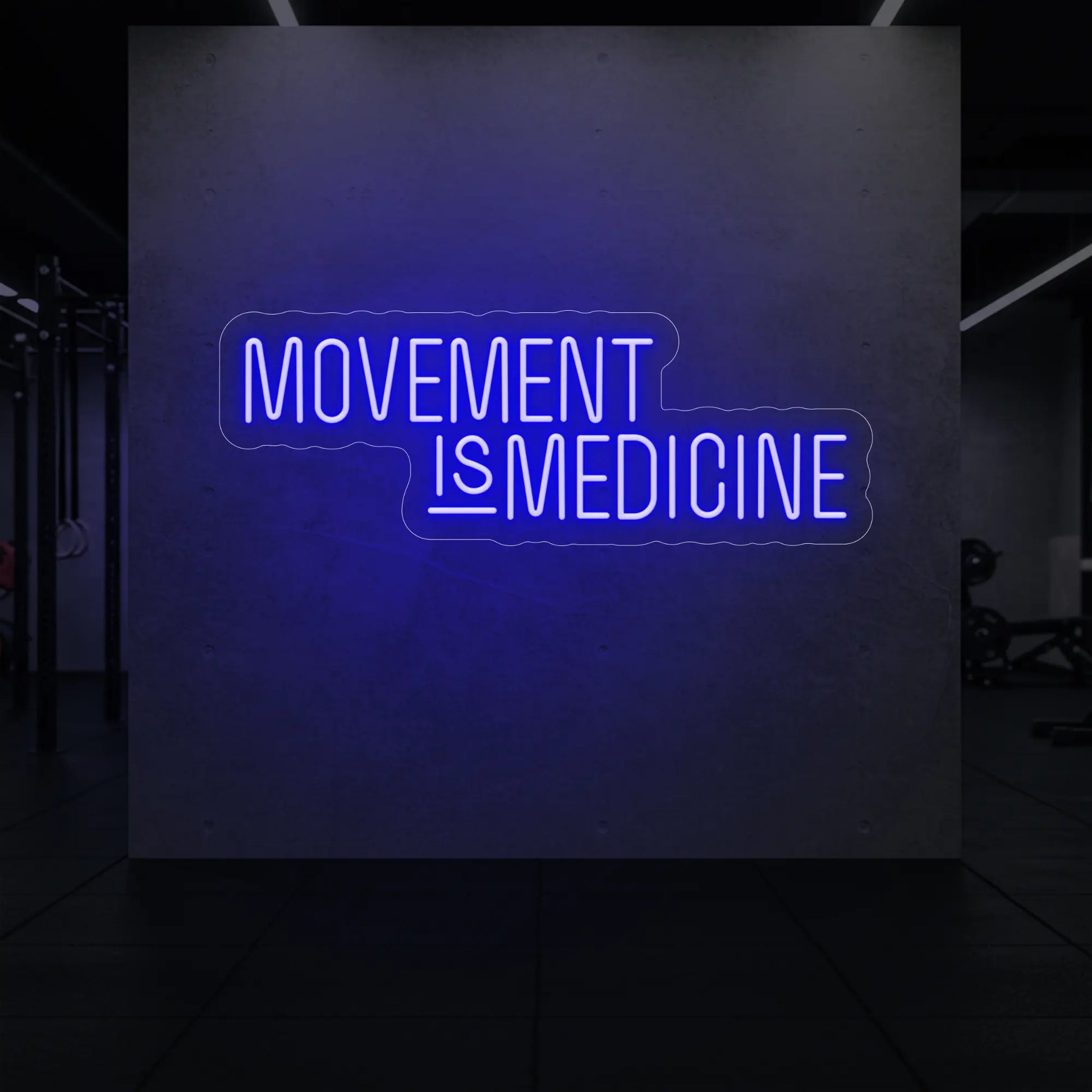 LE MOUVEMENT EST UN MÉDECIN Enseigne lumineuse LED au néon