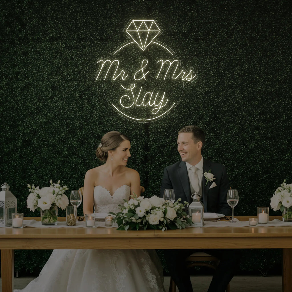 Mr & Mrs Slay Neon Sign