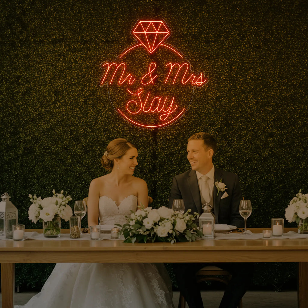 Mr & Mrs Slay Neon Sign
