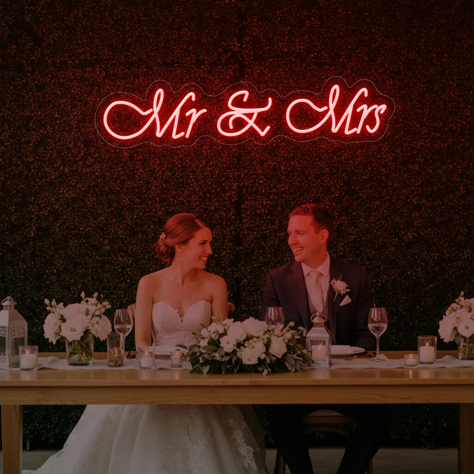 Enseigne lumineuse Mr &amp; Mrs V2