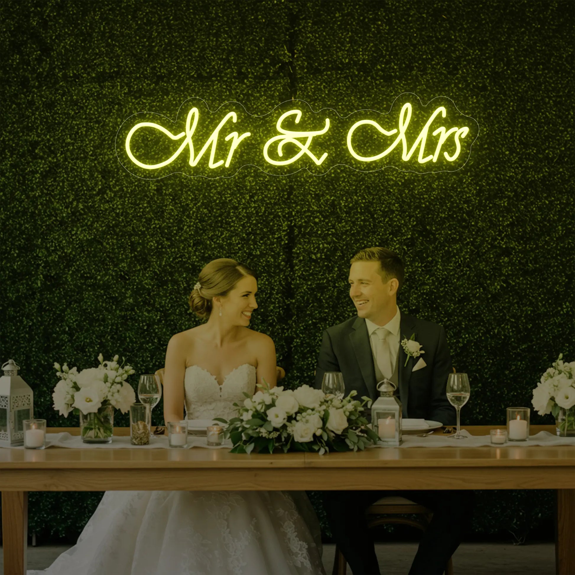 Enseigne lumineuse Mr &amp; Mrs V2