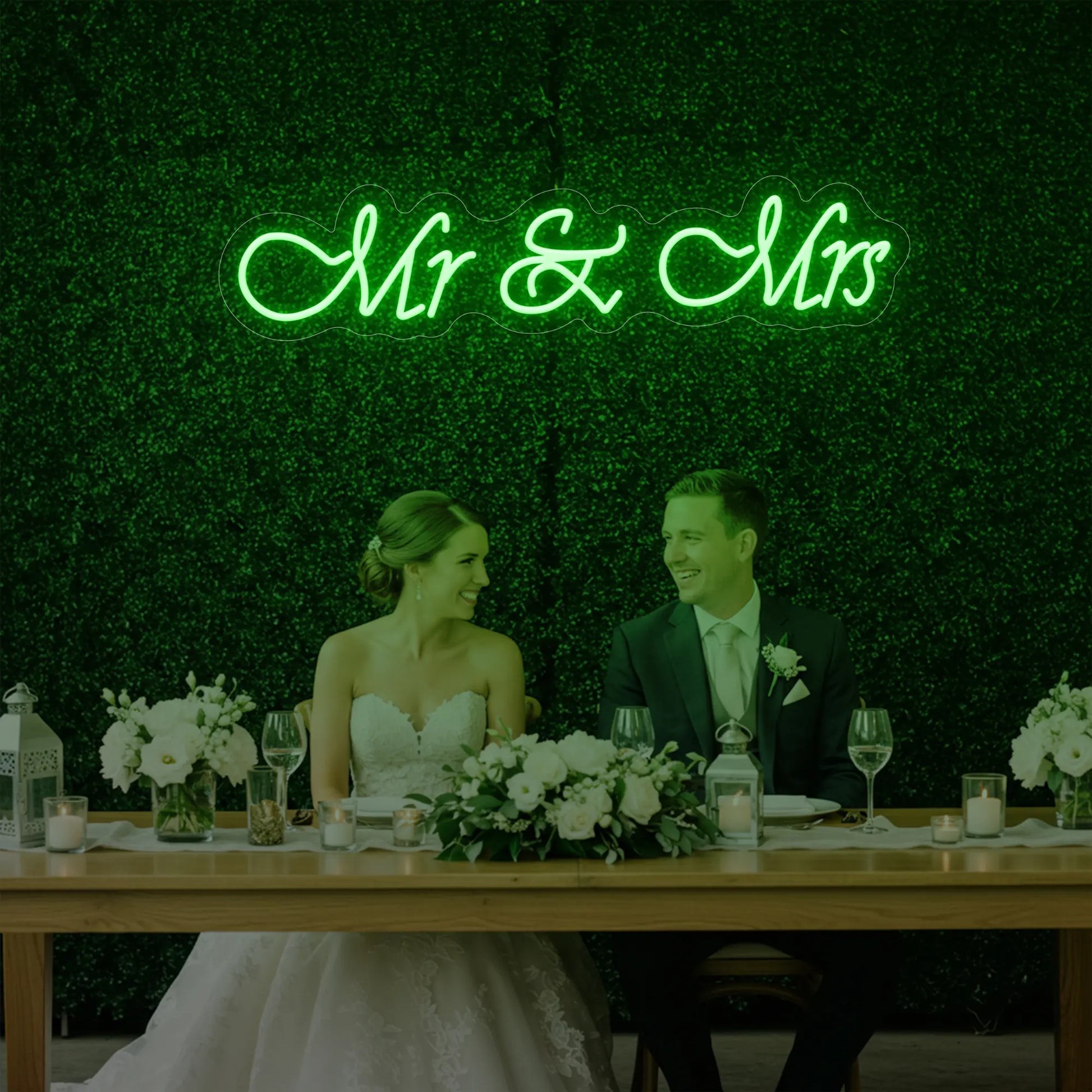 Enseigne lumineuse Mr &amp; Mrs V2