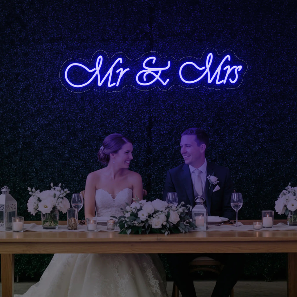 Enseigne lumineuse Mr &amp; Mrs V2