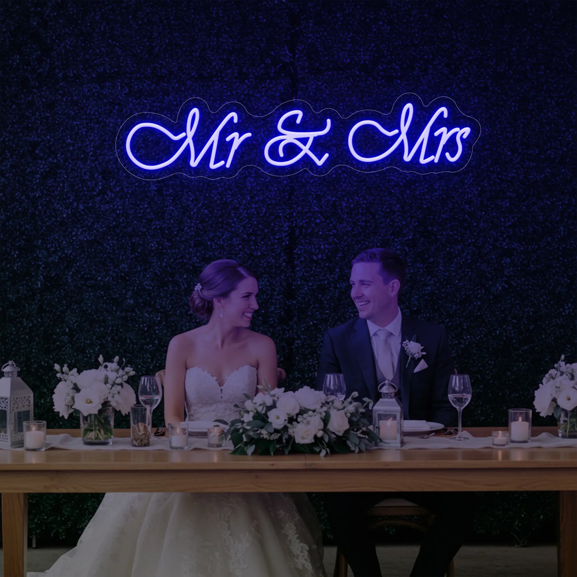Enseigne lumineuse Mr &amp; Mrs V2